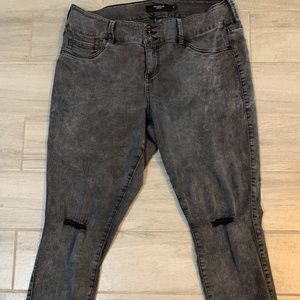 Torrid Washed Black Stretch Jeans